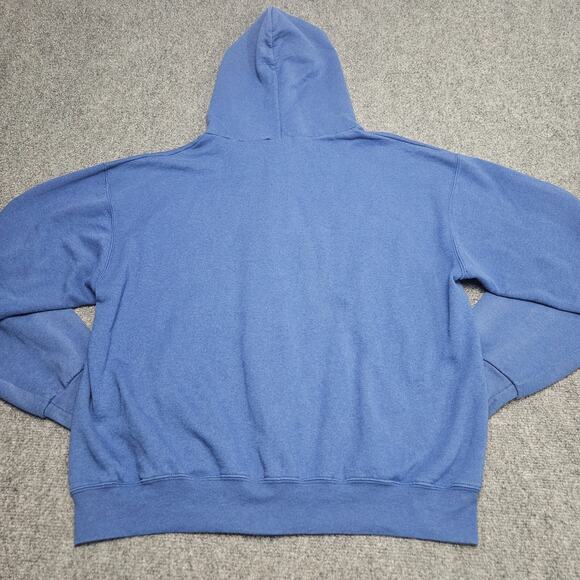 Vintage Y2K Kansas Jayhawks Hoodie Large Blue Rock Chalk University Champion - Picture 3 of 8